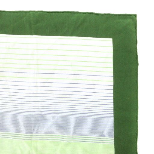 Christian DIOR Vintage Scarf Rose Pattern Floral Silk Green AE - GY47