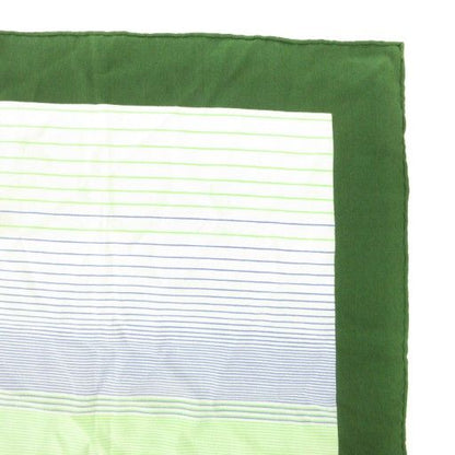 Christian DIOR Vintage Scarf Rose Pattern Floral Silk Green AE - GY47