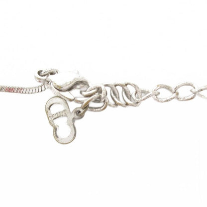 Christian DIOR Necklace Pendant Plate Trotter Silver Color AE - GY47