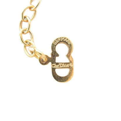 Christian DIOR Necklace Pendant CD Logo Gold Color AE - GY47