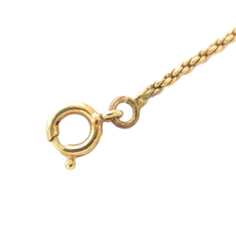 Christian DIOR Necklace Pendant CD Logo Gold Color AE - GY47