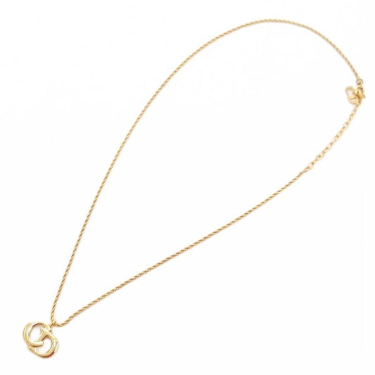 Christian DIOR Necklace Pendant CD Logo Gold Color AE - GY47