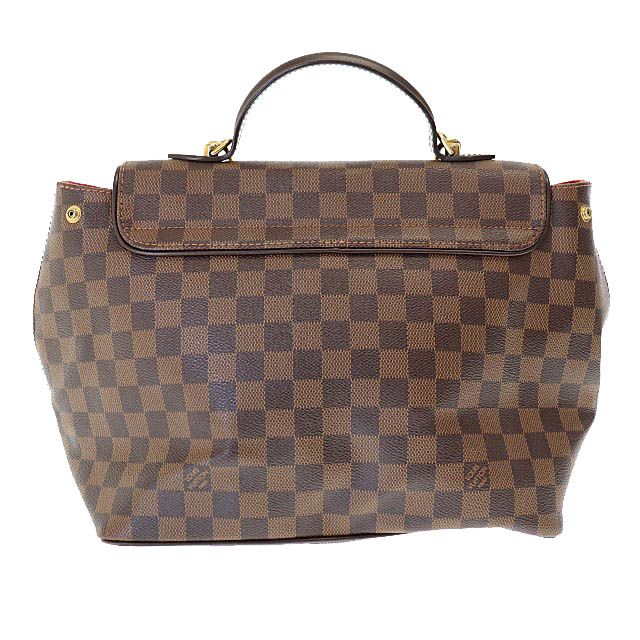 Louis Vuitton Damier Ebène Bergamo MM 2WAY Hand Shoulder Bag N41168 Brand