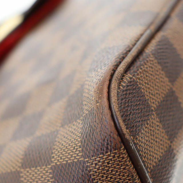 Louis Vuitton Damier Ebène Bergamo MM 2WAY Hand Shoulder Bag N41168 Brand