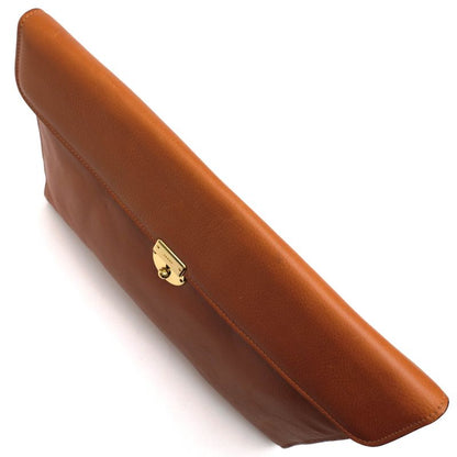 Gucci Bag Second Bag Clutch Bag Men Leather Genuine Leather Brown