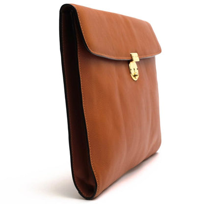 Gucci Bag Second Bag Clutch Bag Men Leather Genuine Leather Brown