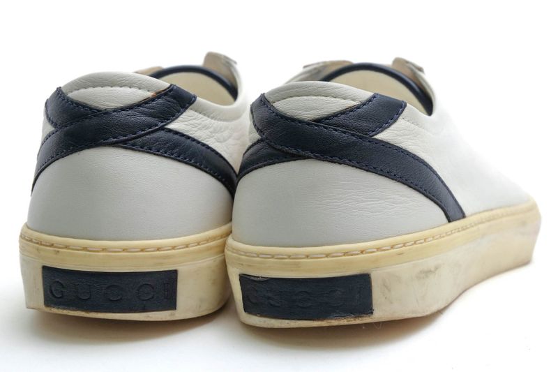 Gucci Shoes Sneakers Shoes Low Cut Men Leather Genuine White 352957 Eugene Miro