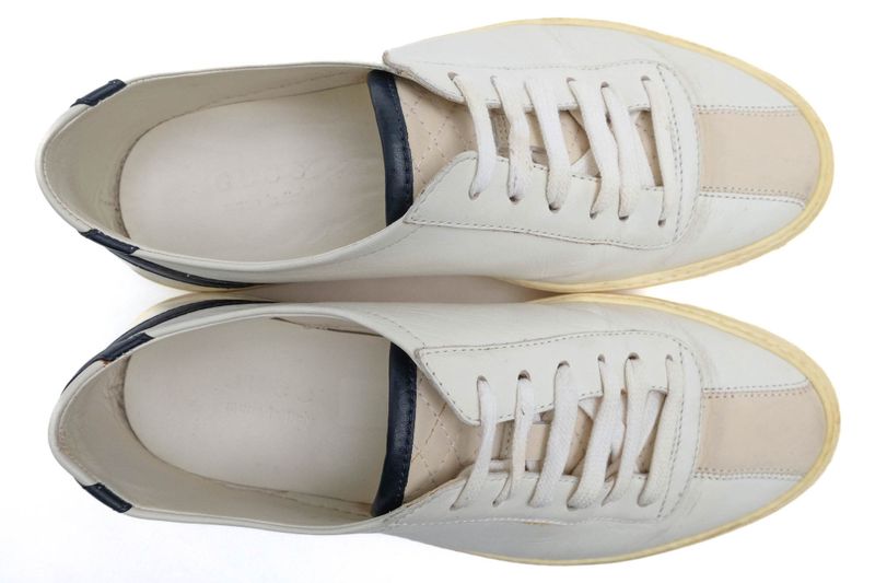 Gucci Shoes Sneakers Shoes Low Cut Men Leather Genuine White 352957 Eugene Miro