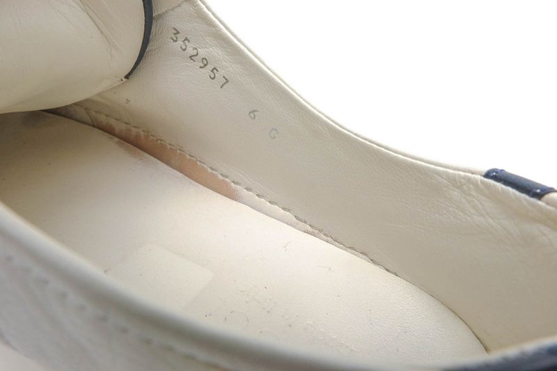 Gucci Shoes Sneakers Shoes Low Cut Men Leather Genuine White 352957 Eugene Miro