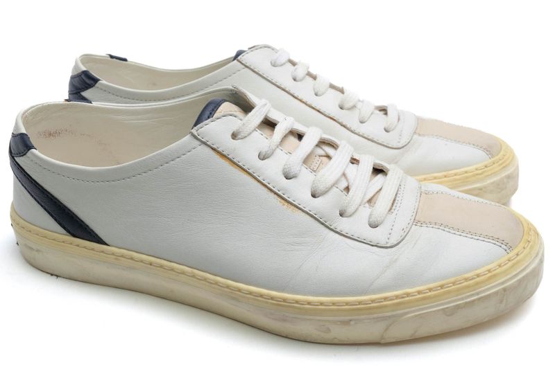 Gucci Shoes Sneakers Shoes Low Cut Men Leather Genuine White 352957 Eugene Miro