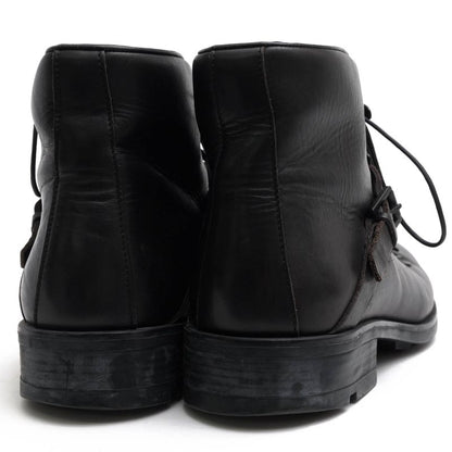 Gucci Work Boots Shoes Men Leather Genuine Black 101744 Stivaletto Suo Gomma