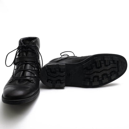 Gucci Work Boots Shoes Men Leather Genuine Black 101744 Stivaletto Suo Gomma