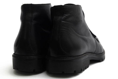 Gucci Work Boots Shoes Men Leather Genuine Black 114462 Lug Sole Mackay Method