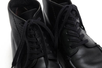 Gucci Work Boots Shoes Men Leather Genuine Black 114462 Lug Sole Mackay Method