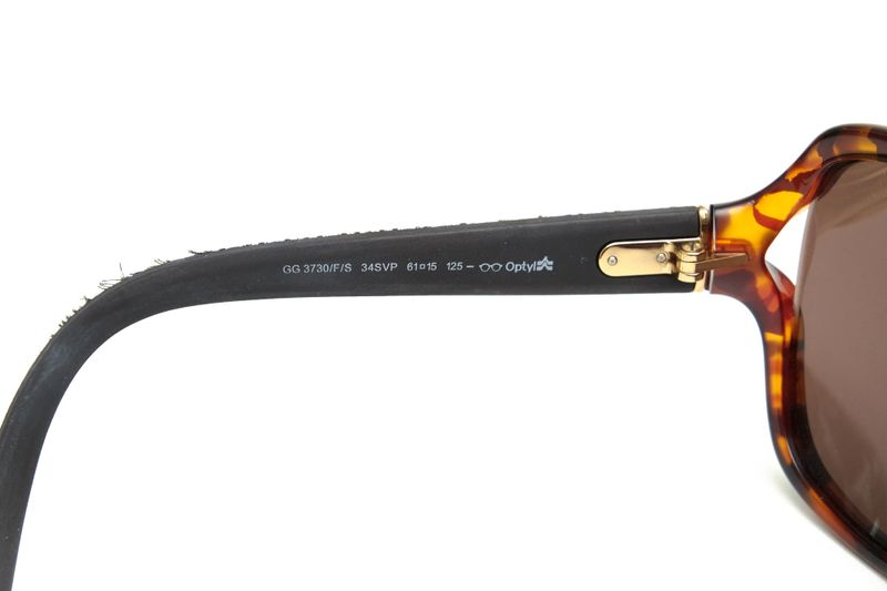 Gucci / Gucci Sunglass Es Glasses Men's Plastic Brown Gg3730 F S Butterfly Shape