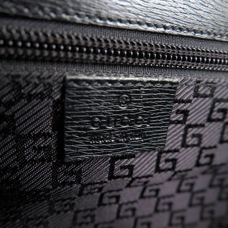 Gucci Bags Briefcase Business Bag Business Men Leather Genuine Black 34044