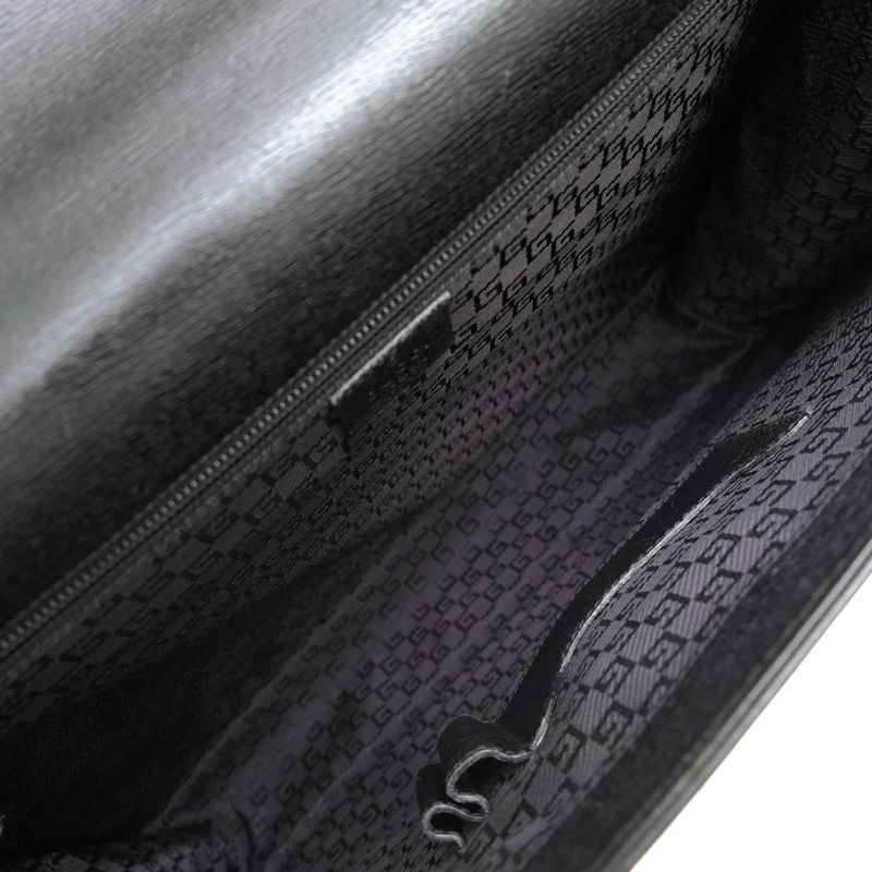 Gucci Bags Briefcase Business Bag Business Men Leather Genuine Black 34044