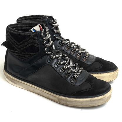 Louis Vuitton Shoes Sneakers Shoes High Cut Men's Leather Genuine Black
