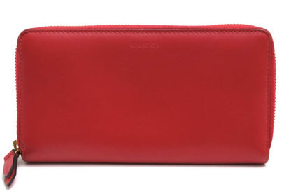 Gucci Long Wallet Women Leather Genuine Leather Red 410102 with Coin Purse