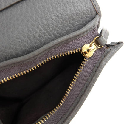 Gucci Wallet Ladies Women Leather Genuine Gray 456126 Leather Card Case Wallet