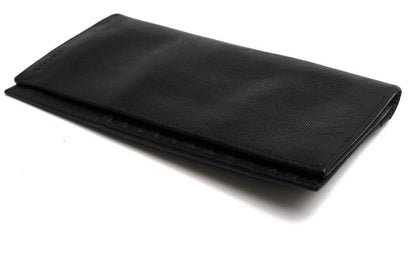Prada Long Wallet Men Leather Genuine Black 2mv836saff with Coin Purse Bifold