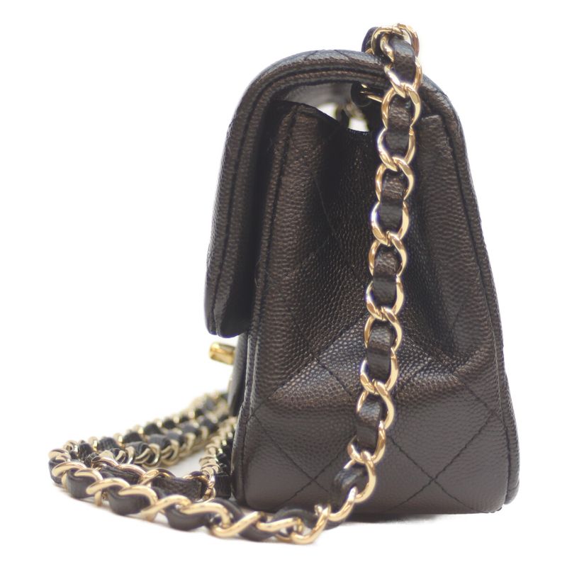 Chanel A35200 No 24 Black Caviar Ghardware Mini Matelasse 17