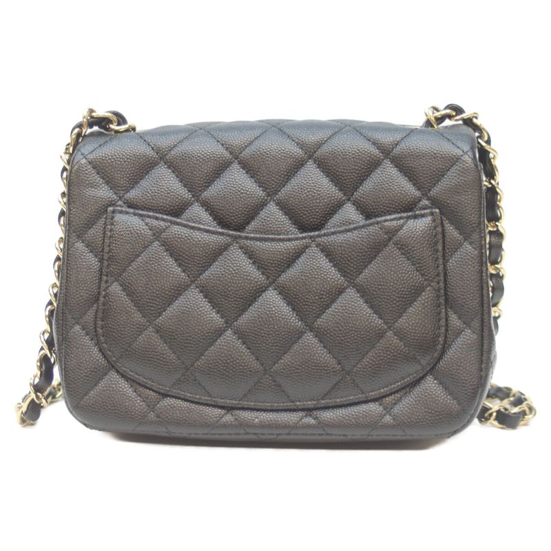 Chanel A35200 No 24 Black Caviar Ghardware Mini Matelasse 17