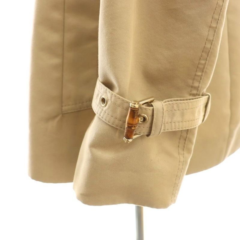 Gucci Short Trench Coat Fully Lined 44 Beige CX - OS