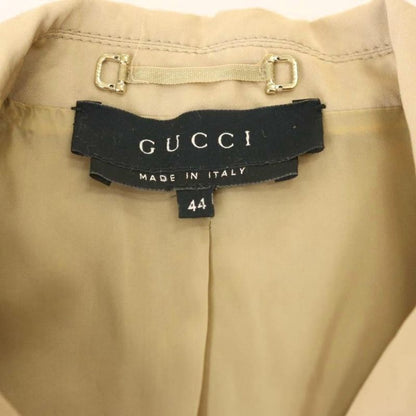 Gucci Short Trench Coat Fully Lined 44 Beige CX - OS