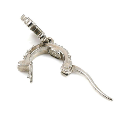 Chanel Coco Mark Rhinestone Earrings 3.3g Ladies Preowned