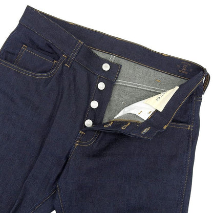 Gucci Web Decoration Button Fly Rigid Denim Pants Bottoms Men's Indigo 34