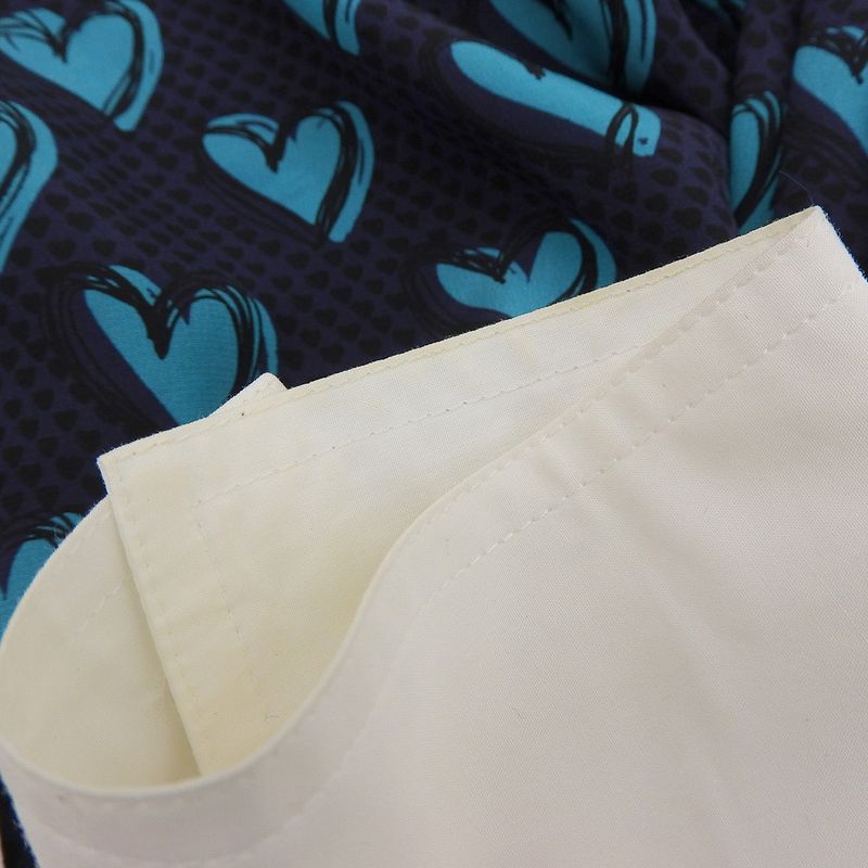 Fendi Heart Pattern Bow Tie Silk Shirt Dress Women Navy 40 Fd9757 A3N2 40