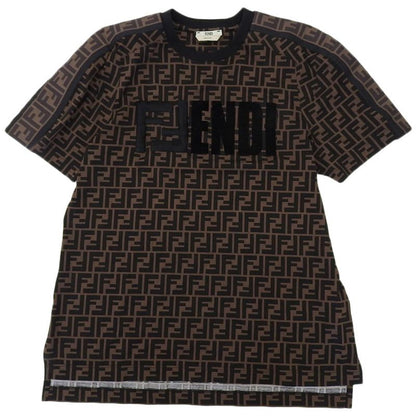 Fendi Zucca Pattern Logo Embroidery T-shirt Top Men's Brown S 19 Fs7074 A5HL S