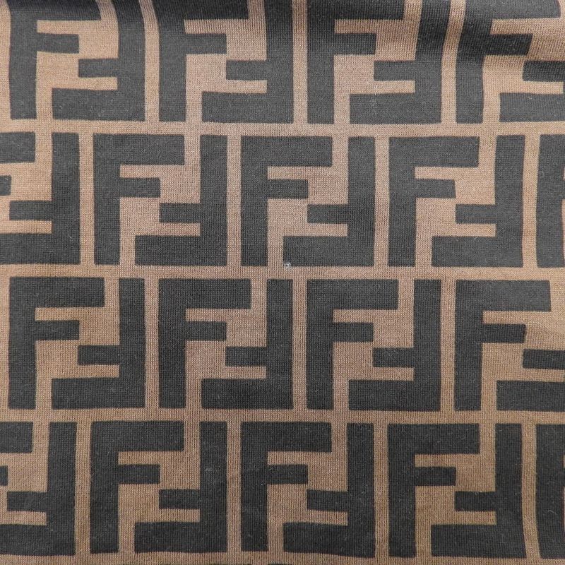 Fendi Zucca Pattern Logo Embroidery T-shirt Top Men's Brown S 19 Fs7074 A5HL S