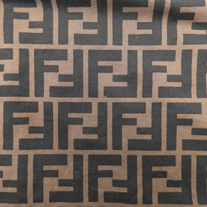 Fendi Zucca Pattern Logo Embroidery T-shirt Top Men's Brown S 19 Fs7074 A5HL S