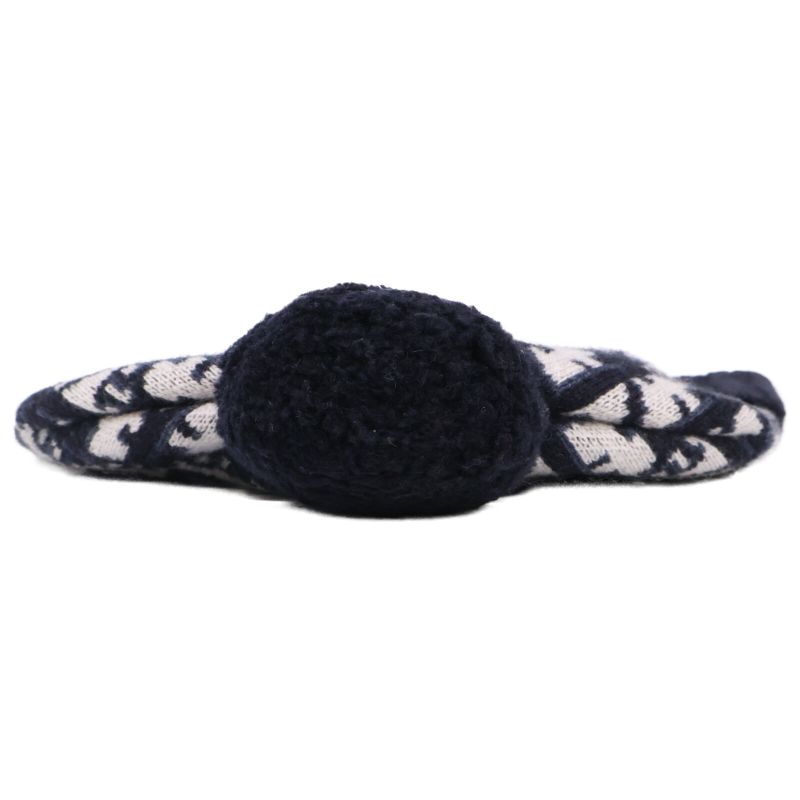 Christian DIOR []25dob701i099 Oblique Cashmere Pompom Beanie Knit Hat