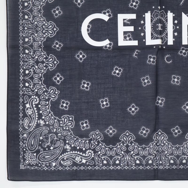 Celine []logo-printed Paisley Bandana