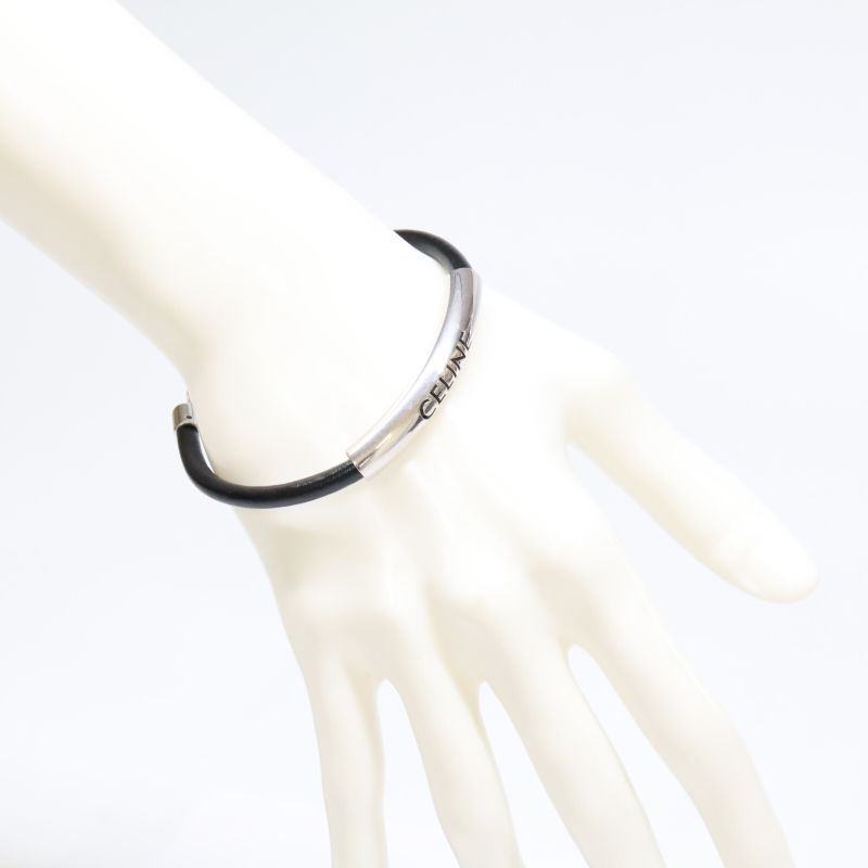 Celine 460zw3blm Soleil Calfskin And Rhodium Finish Brass