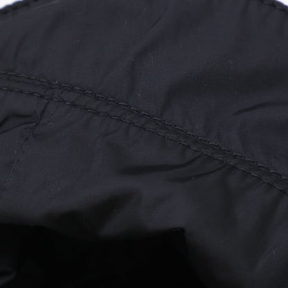 Prada [] Logo Embroidery Leather Belt Nylon Bucket Hat M