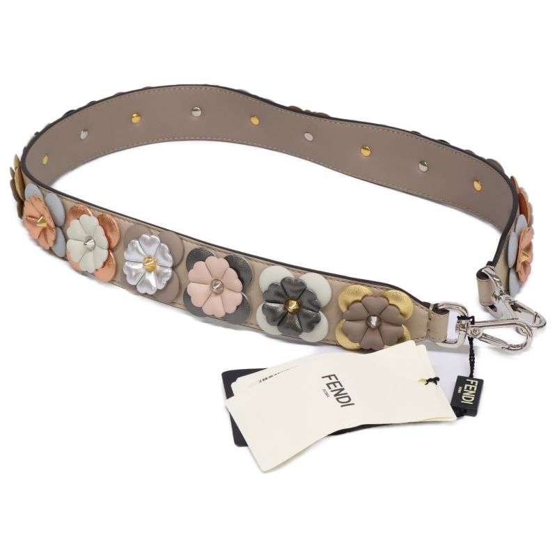 Fendi [8av077 Strap You Flower Spike Shoulder Strap