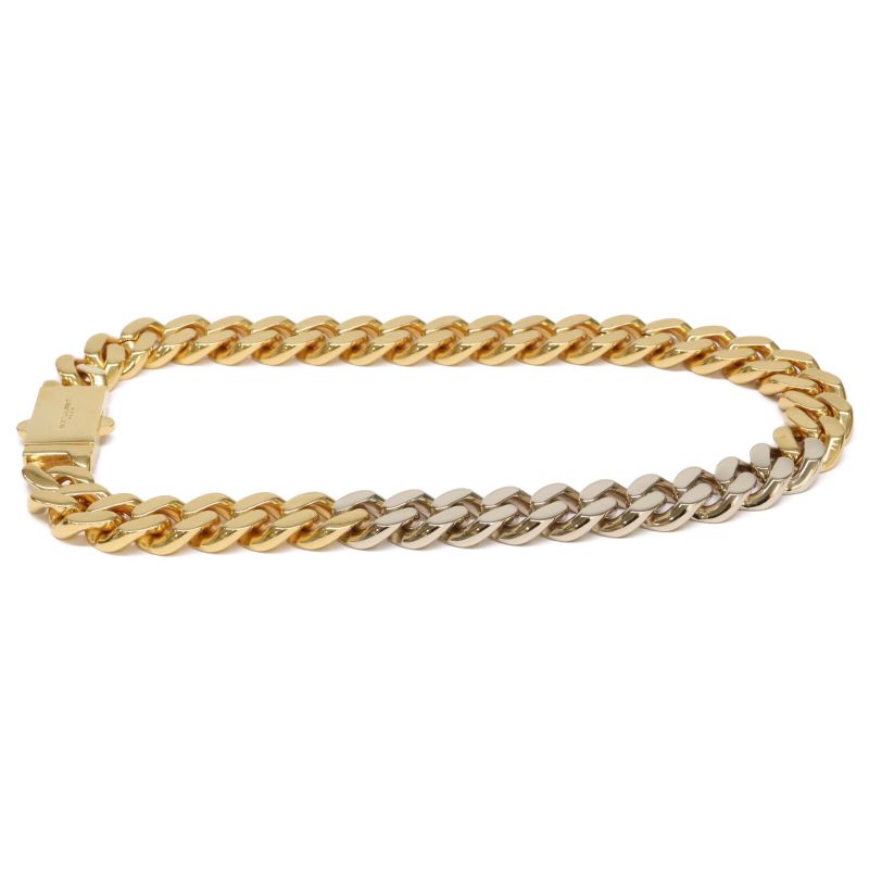 Saint Laurent Paris Cuban Chain Links Two-tone