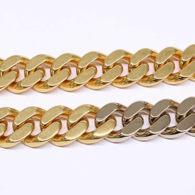 Saint Laurent Paris Cuban Chain Links Two-tone