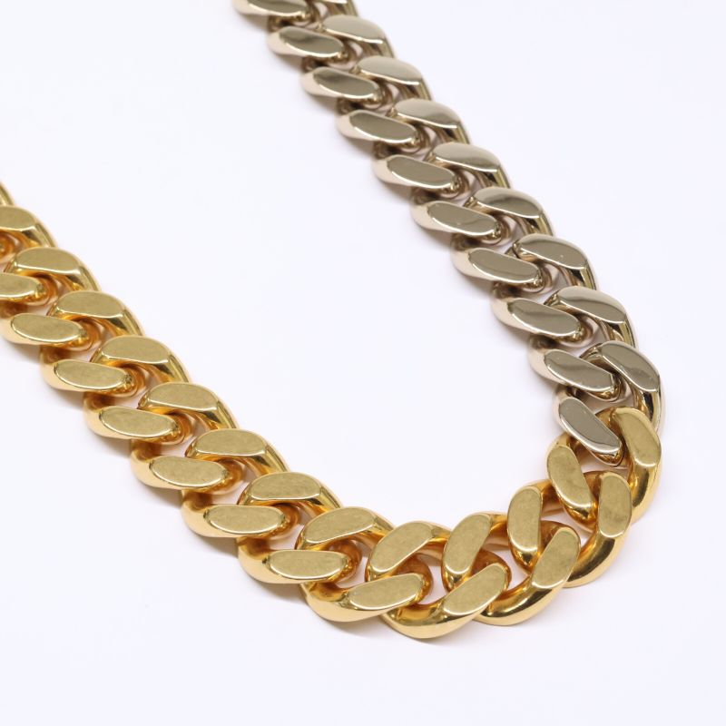 Saint Laurent Paris Cuban Chain Links Two-tone