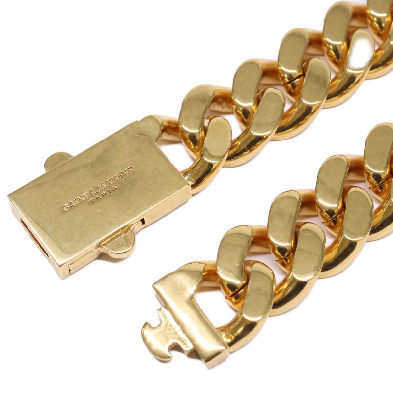 Saint Laurent Paris Cuban Chain Links Two-tone