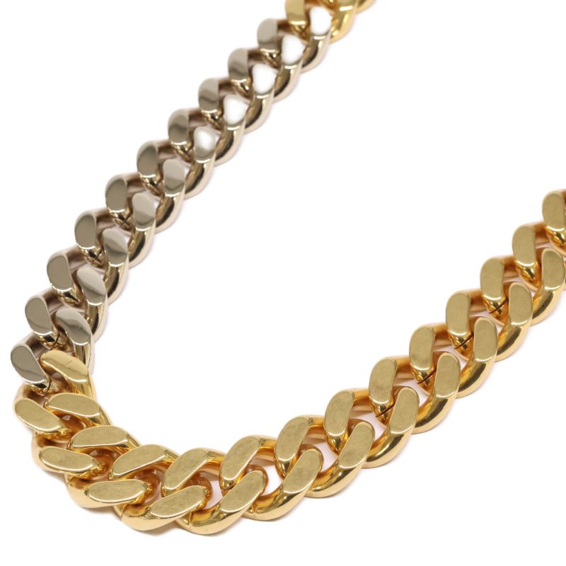 Saint Laurent Paris Cuban Chain Links Two-tone
