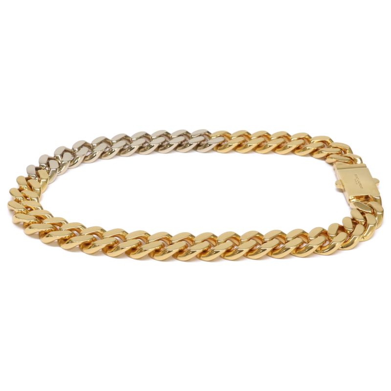 Saint Laurent Paris Cuban Chain Links Two-tone