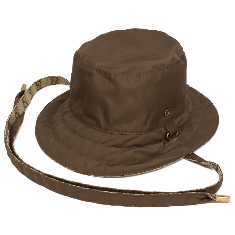 Gucci626917 4hk78 2565 GG Canvas Nylon Reversible Bucket
