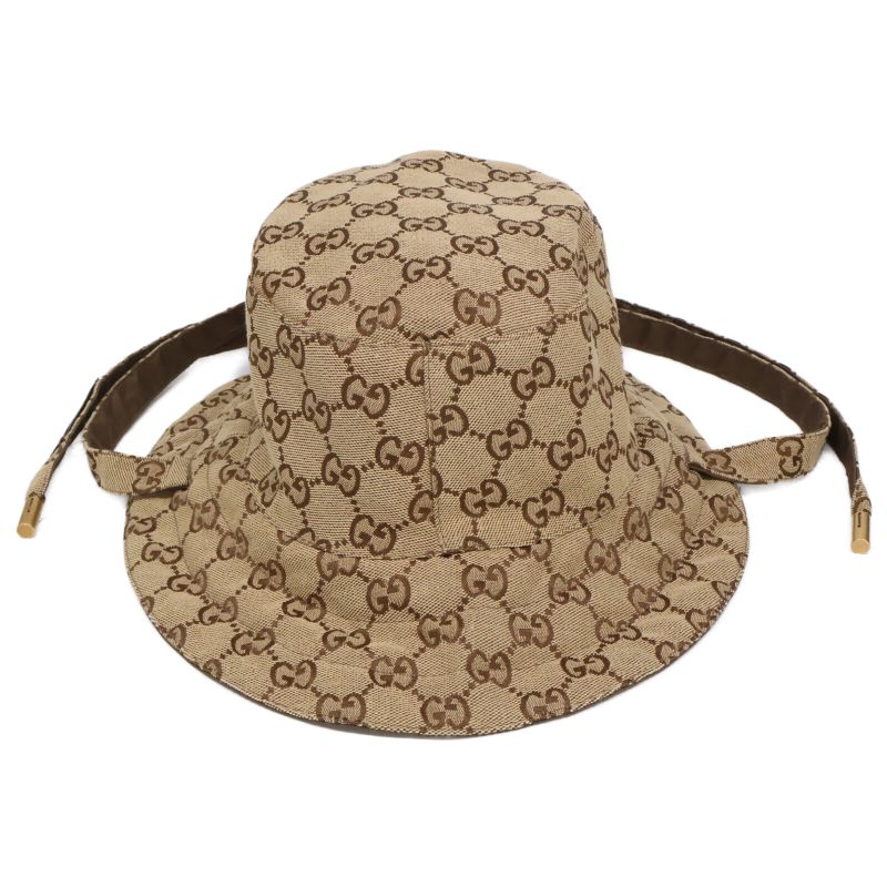 Gucci626917 4hk78 2565 GG Canvas Nylon Reversible Bucket