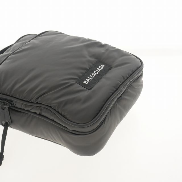 Balenciaga EXP CROS ZIP Pouch Puffy Nylon Crossbody Bag Pochette Bag 719036