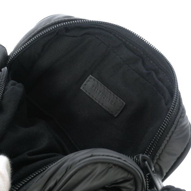 Balenciaga EXP CROS ZIP Pouch Puffy Nylon Crossbody Bag Pochette Bag 719036